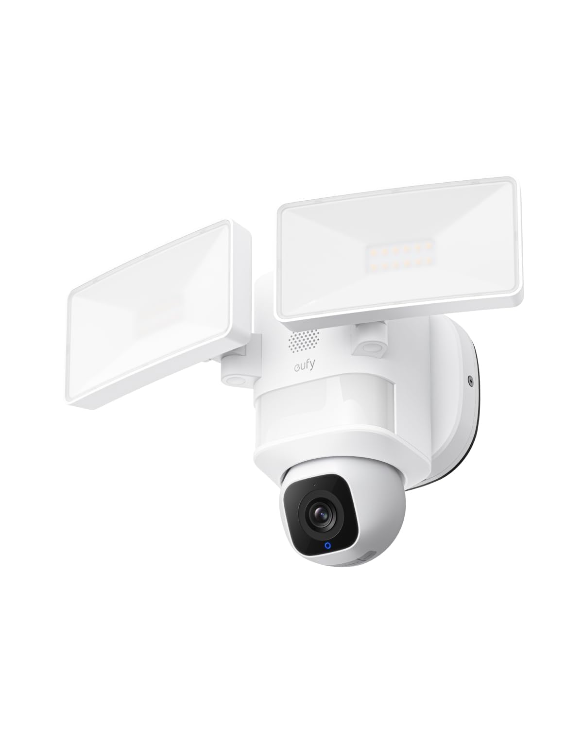 كاميرا الأمان الكاشفة Eufy Security Floodlight Camera E30، كاميرا أمان خارجية، إمالة ودوران 360 درجة، اكتشاف وتتبع بالذكاء الاصطناعي، فيديو بدقة 2K، شبكة Wi-Fi بتردد 2.4 جيجاهرتز، سطوع 2000 لومن، تنبيهات صوتية وضوئية مخصصة، تسجيل 24/7