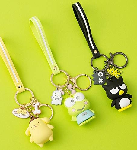 PaPiJoJo Cute Keychains for Women/Girls, Cinnamoroll Kawaii Anime Key Chain Accessories Wristlet Keychain for Backpack Handbag Car Keys