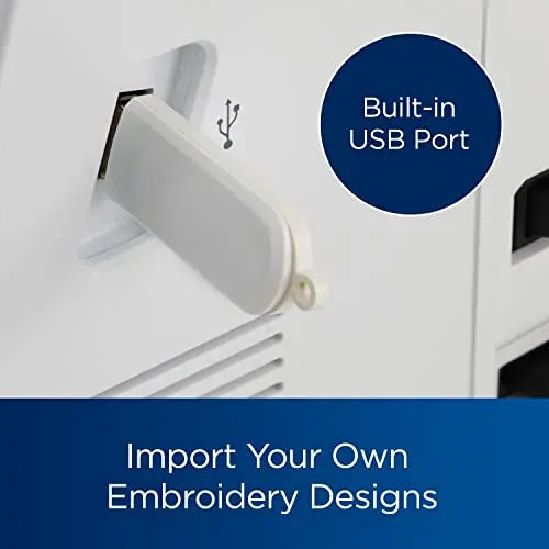 Brother SE700 Sewing and Embroidery Machine, Wireless LAN Connected, 135 Built-in Designs, 103 Built-in Stitches, Computerized, 4" x 4" Hoop Area, 3.7" Touchscreen Display, 8 Included Feet, White