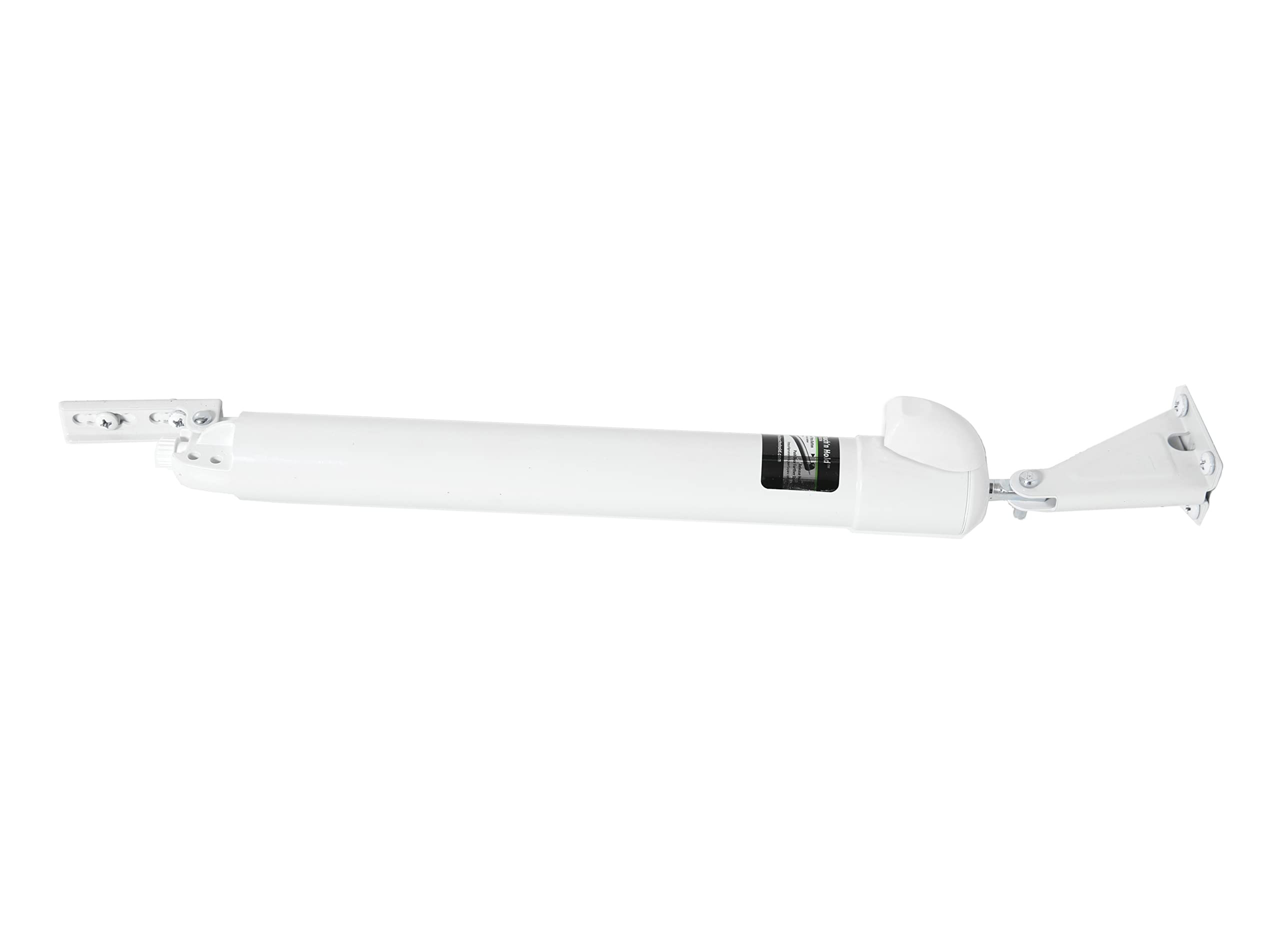 Touch 'n Hold Smooth Door Closer - Single Kit (White) - Standard-Duty Door Closer with Touch-Button Hold Open Feature & Smooth Closing Motion - for (Medium & Lightweight) Storm, Screen Doors.