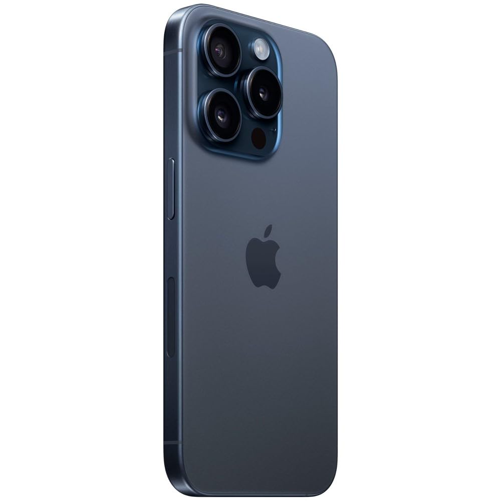 Apple iPhone 15 Pro Max, 256GB, Blue Titanium - Unlocked (Renewed)
