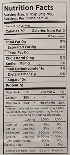 Augason Farms Country Fresh Instant Nonfat Dry Milk Can, Emergency Food Supply, Everyday Meals, 39 Servings