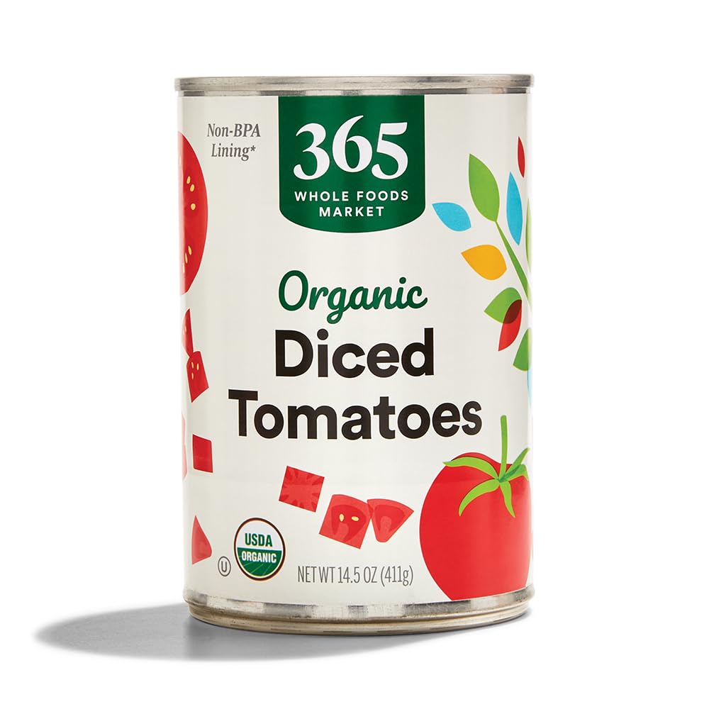 365 By Whole Foods Market، طماطم مقطعة مكعبات عضوية، 14.5 أونصة