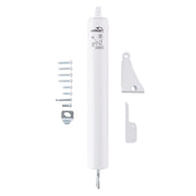 Wright Products Heavy-Duty Pneumatic Storm Door Closer – Durable, Adjustable, Quiet-Closing with Hold-Open Feature (Transitional, White)