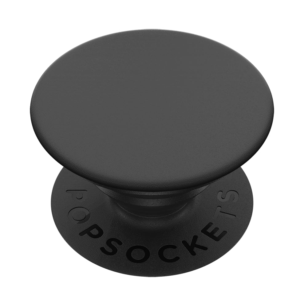 ​​​​PopSockets Phone Grip with Expanding Kickstand, Adhesive Grip - Black