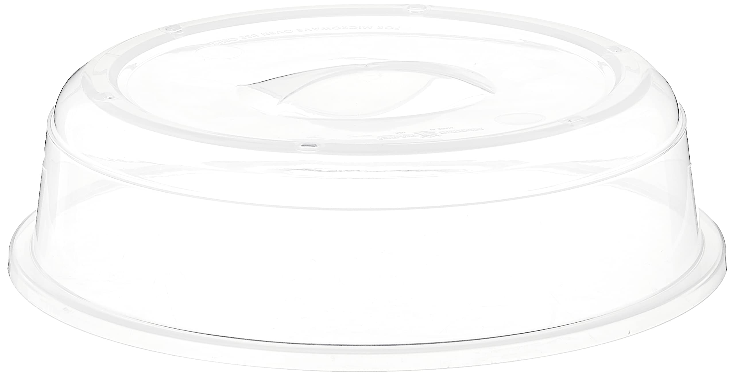 Nordic Ware BPA-free and Melamine Free Plastic Splatter Microwave Cover, 10-Inch (Set of 2), Clear