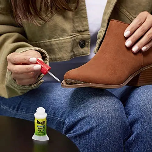 Krazy Glue Home & Office Brush-On Superglue (5g), Quick Dry, No-Clog Clear Adhesive for Plastic, Ceramic, Wood, Rubber, Metal, Leather & More