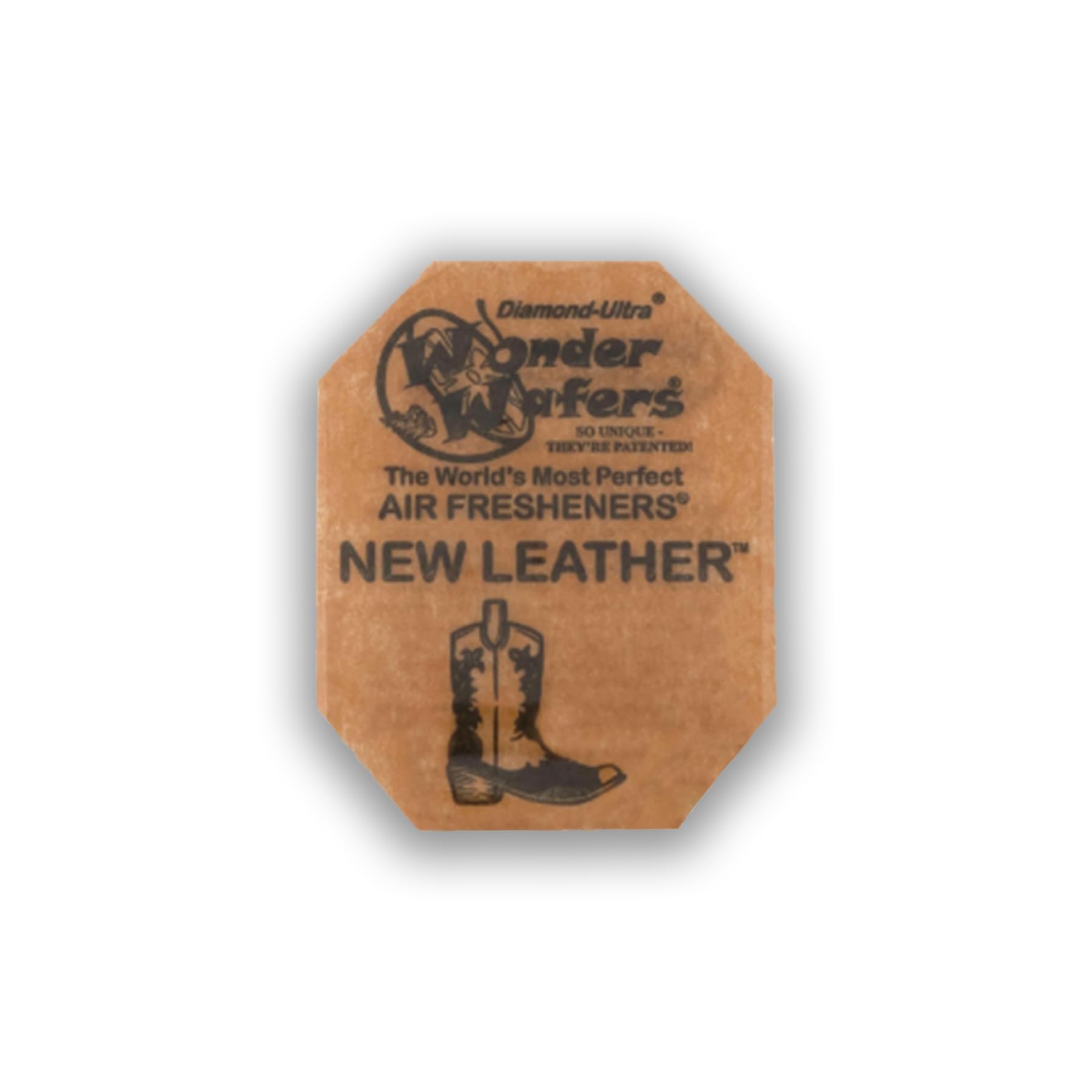 Wonder Wafers - Diamond-Ultra Scented Car Air Fresheners - Individually Wrapped (15 Per Pack) (New Leather)