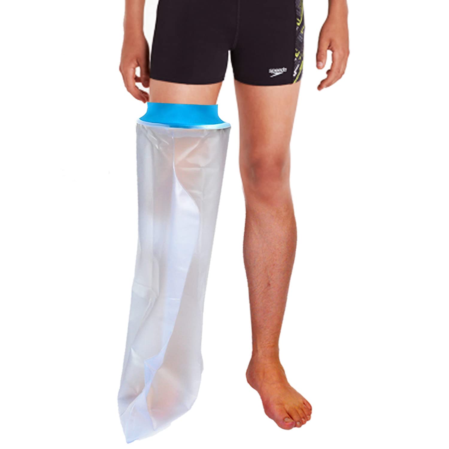 Asunby Cast Covers for Shower Leg Adult Waterproof full Leg Protector Shower Bandage Wound Showering for Broken Leg Knee Foot Ankle Wound Burns Care Supplies, After Surgery Gifts,Reusable