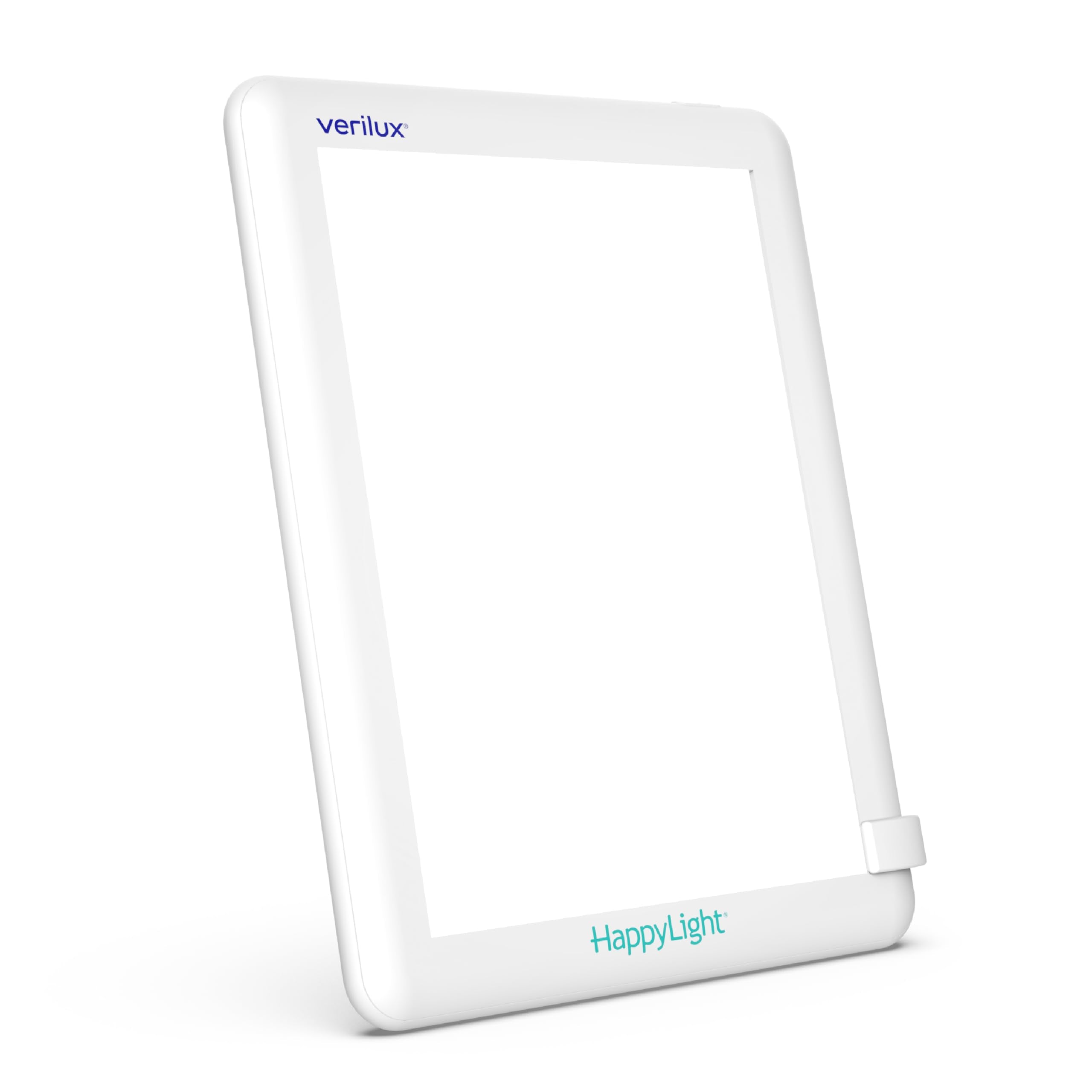 Verilux HappyLight Lucent - مصباح علاج ضوئي بلمسة واحدة بقوة 10,000 لوكس، خالٍ من الأشعة فوق البنفسجية، ضوء أبيض ساطع بتقنية LED وقاعدة قابلة للفصل لتحسين المزاج والنوم