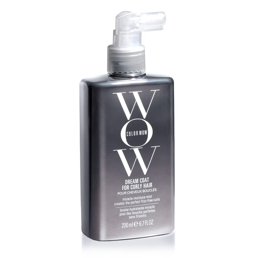 COLOR WOW دريم كوت للشعر المجعد - تجعيدات سهلة وخالية من التجعد، بخاخ معزز للترطيب، تركيبة محسّنة للتجعيدات