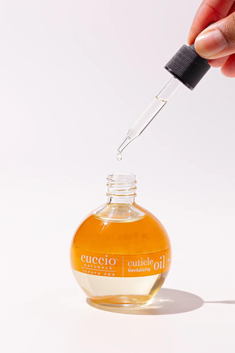 Cuccio Naturale Revitalizing- Hydrating Oil For Repaired Cuticles Overnight - Remedy For Damaged Skin And Thin Nails - Paraben /Cruelty-Free Formula - Milk And Honey - 2.5 Oz