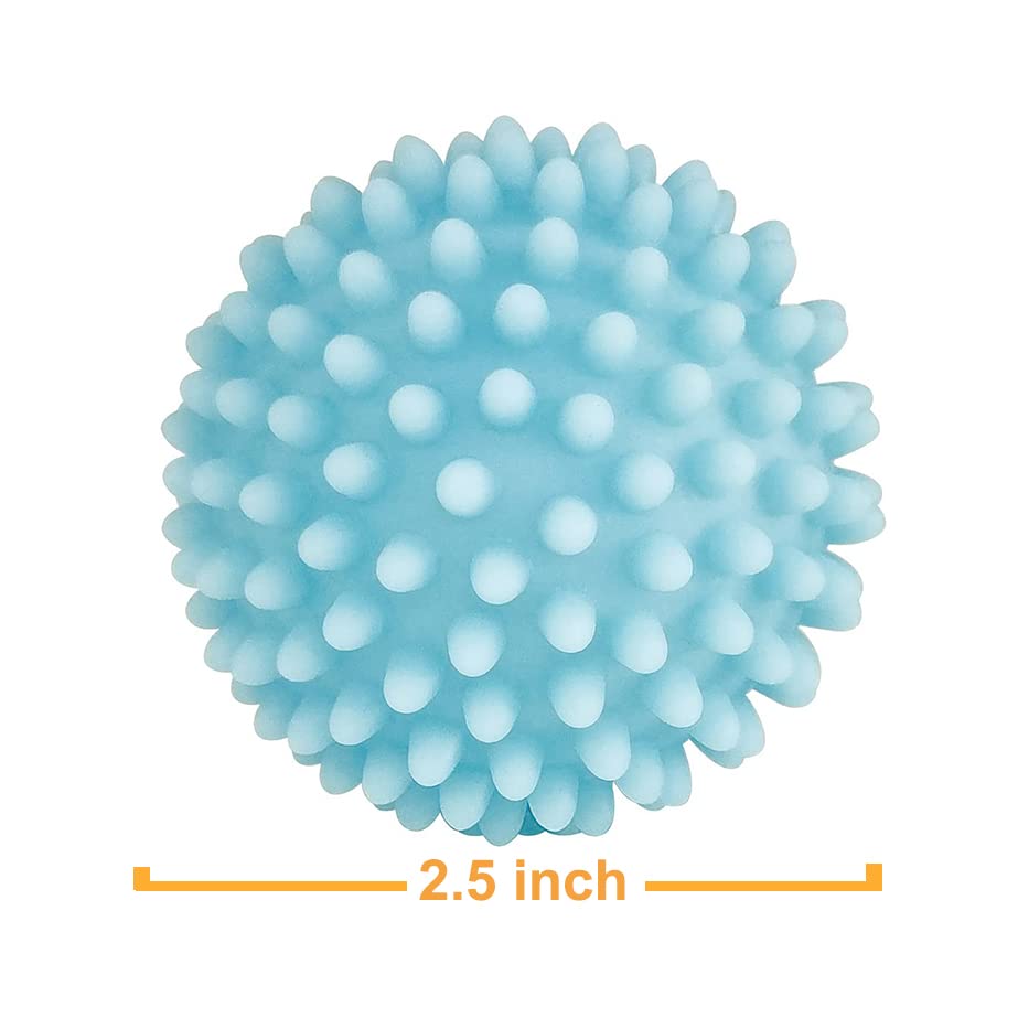 Bienstylife Reusable Laundry Dryer Balls - Eco Friendly Fabric Softener Alternatives Soften and Fluff Laundry Wrinkle Release(Set of 4 Random Color)
