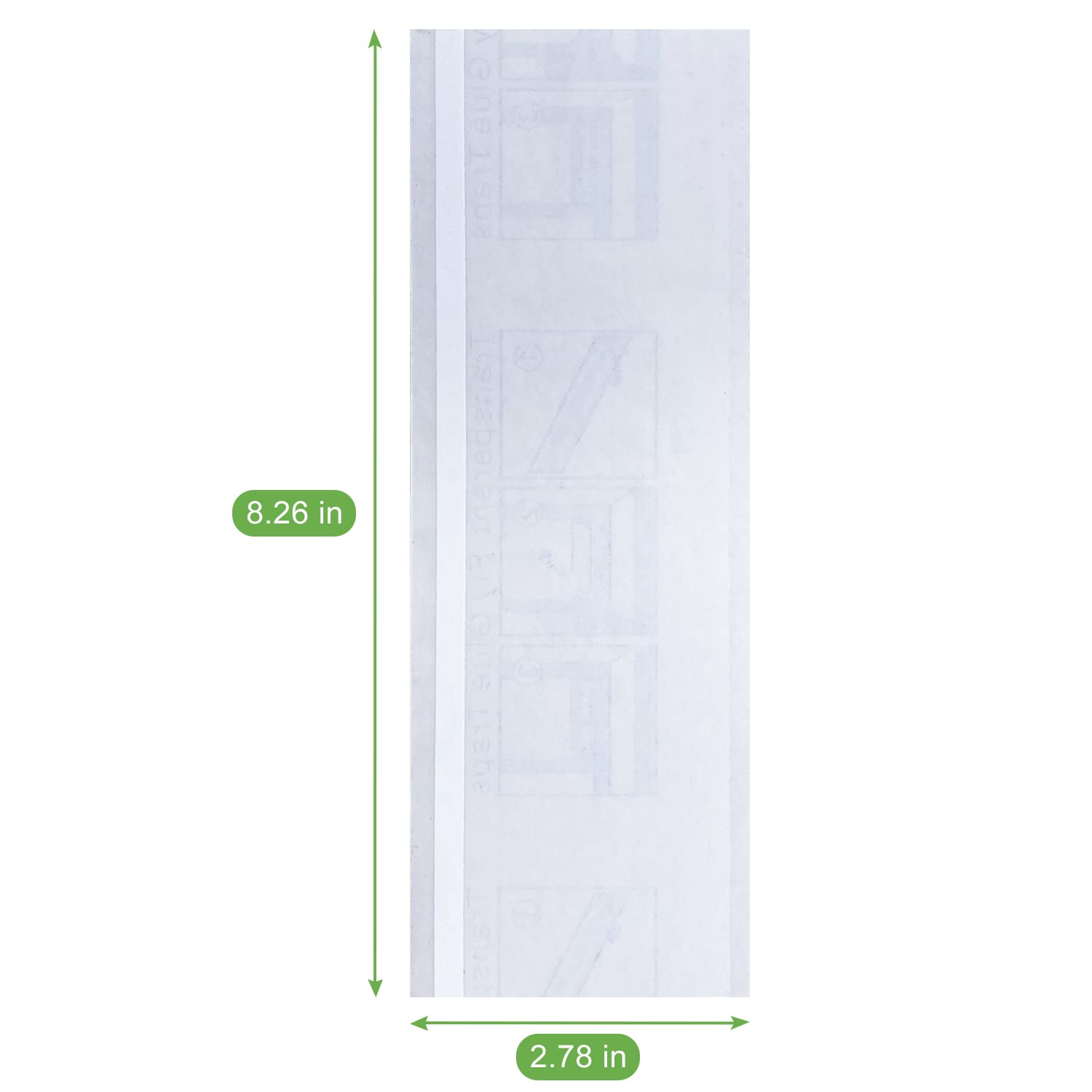 LFSYS 50 Pack Window Fly Trap, Fruit Fly Traps for Indoors, Fly Paper Sticky Strips, Fly Traps for Indoors Clear
