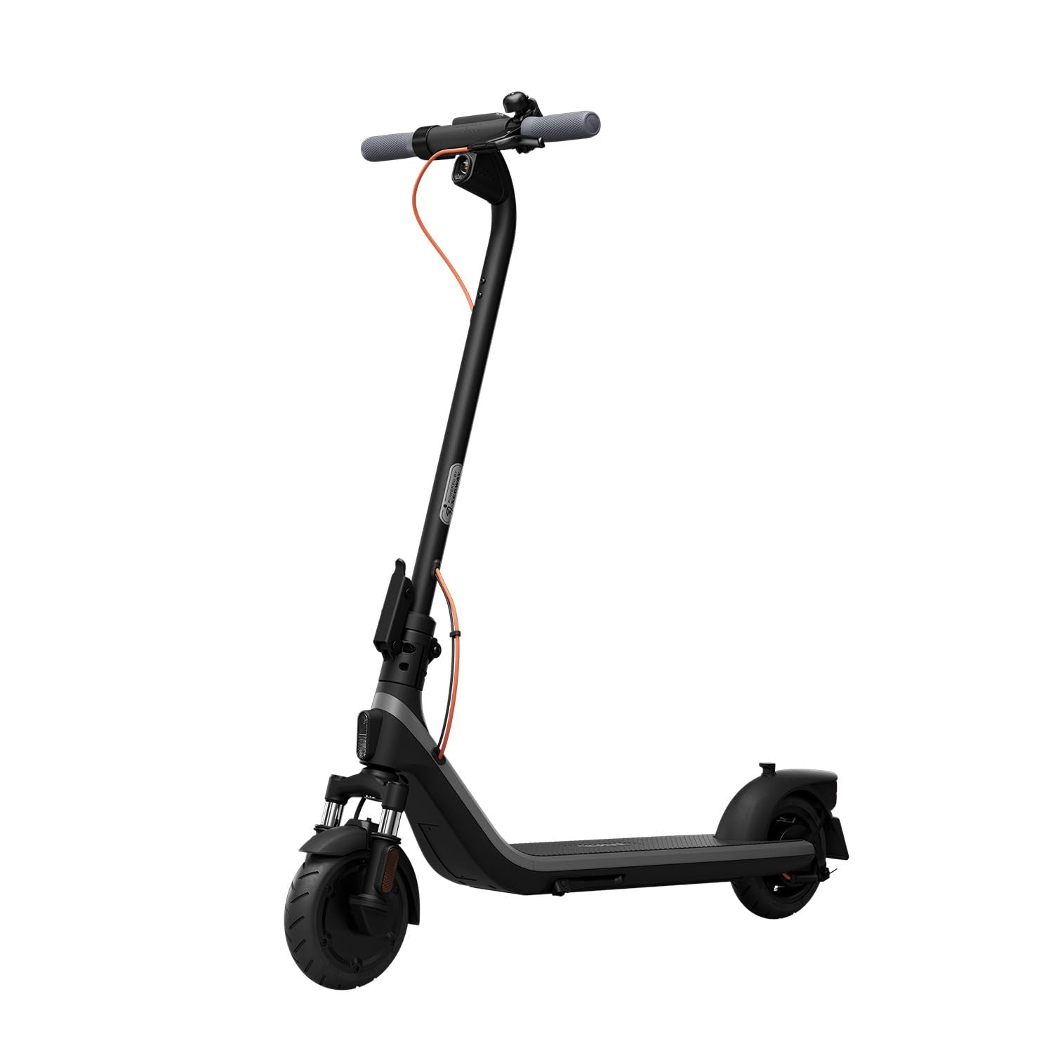 دراجة سكوتر كهربائية Segway Ninebot E2 Plus II، سرعة قصوى 15.5 ميل/ساعة، مدى أقصى 16 ميل، تعليق أمامي، إطارات ماصة للصدمات مقاس 8.1 بوصة، فرامل مزدوجة، سكوتر للكبار، معتمد بمعيار UL-2272 2271