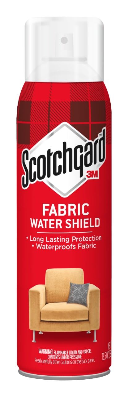 Scotchgard Fabric Water Shield, 13.5 Ounces, Repels Water, Ideal for Couches, Pillows, Furniture, Shoes and More, Long Lasting Protection