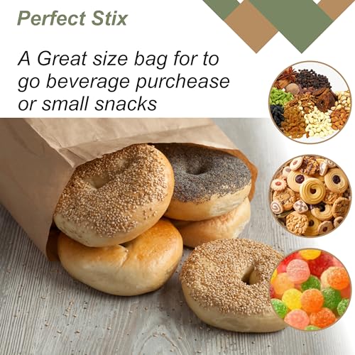 Perfect Stix - Brown Bag 2-100 count, 2lb Brown Paper Bags - Brown Bags - 100 count (Pack of 1)