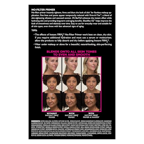 Peter Thomas Roth | Instant FIRMx® No-Filter Primer, Instant Skin Tightener, Skin Firmer, Makeup Primer For Face, Blurring Face Primer