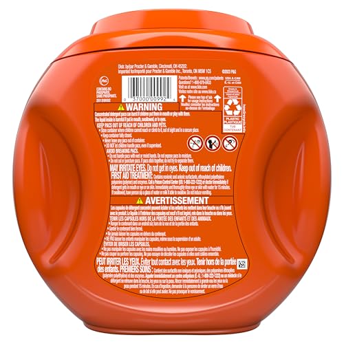 Tide PODS Laundry Detergent Pacs, 3-in-1 Stain Remover, Odor Fighter, Color Protector, 42 Count, HE compatible, Spring Meadow Scent (Packaging May Vary)