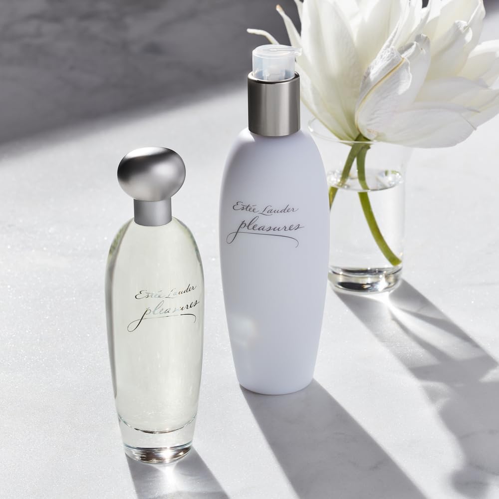 Estée Lauder Pleasures Eau de Parfum Spray with Notes of Lilies, White Peonies & Jasmine | Perfumes for Women, 3.4 fl oz