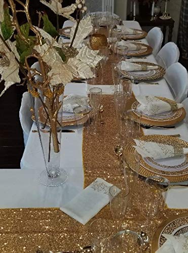 30 Disposable Champagne Flutes - 4.5 oz Gold Glitter Plastic Cups for Parties - Elegant Toasting Glasses - Perfect for Weddings, Engagements, Mimosa Bars, Thanksgiving, Christmas, New Year’s Eve
