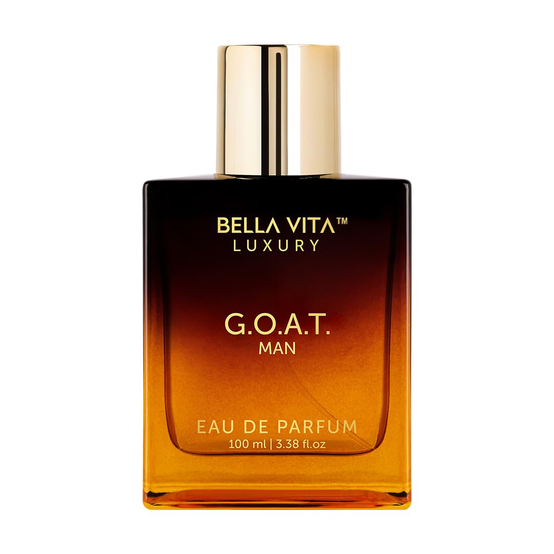 عطر بيلا فيتا الفاخر الرجالي G.O.A.T. (بحجم 3.4 أونصة سائلة) | نفحات منعشة طبيعية من البرغموت واللافندر والباتشولي الشرقي | عطر رجالي منعش لكل الأوقات | عطر رجالي يدوم طويلاً