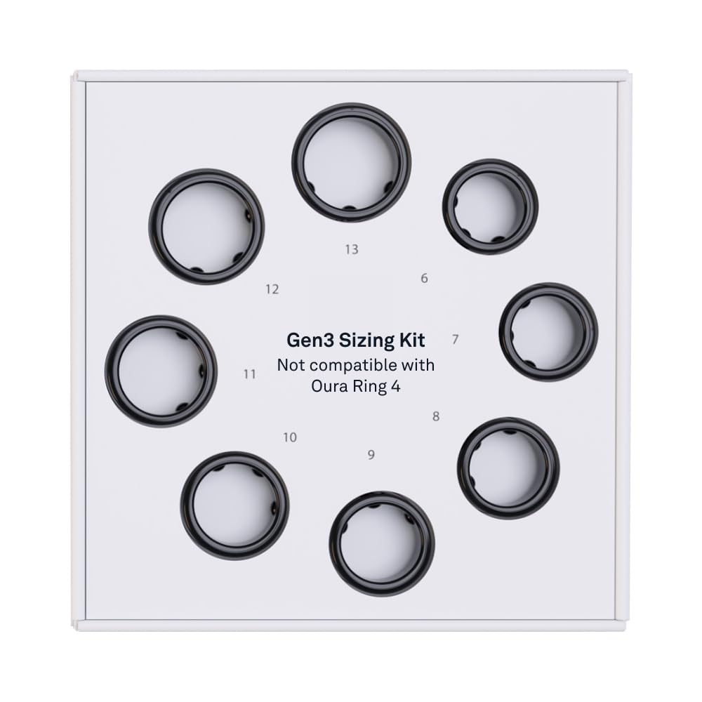 مجموعة تحديد مقاسات Oura Ring Gen3 - حدد مقاسك قبل الشراء Oura Ring Gen3 - مقاسات فريدة وليست مقاسات الخواتم الأمريكية القياسية - استلم رصيدًا عند الشراء