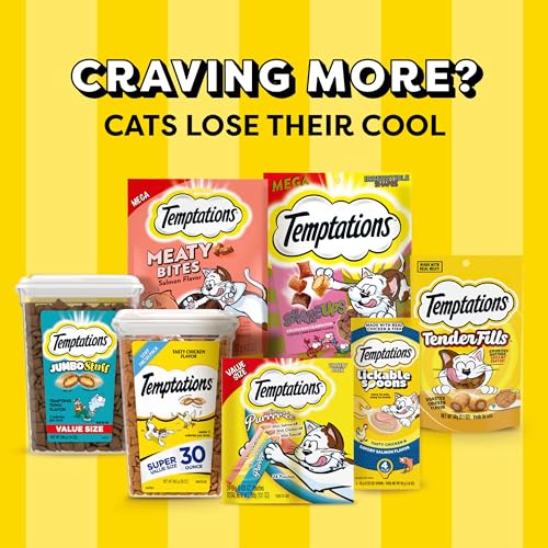 Temptations Classic Crunchy and Soft Cat Treats, Shrimpy Shrimp Flavor, 16 oz. Tub