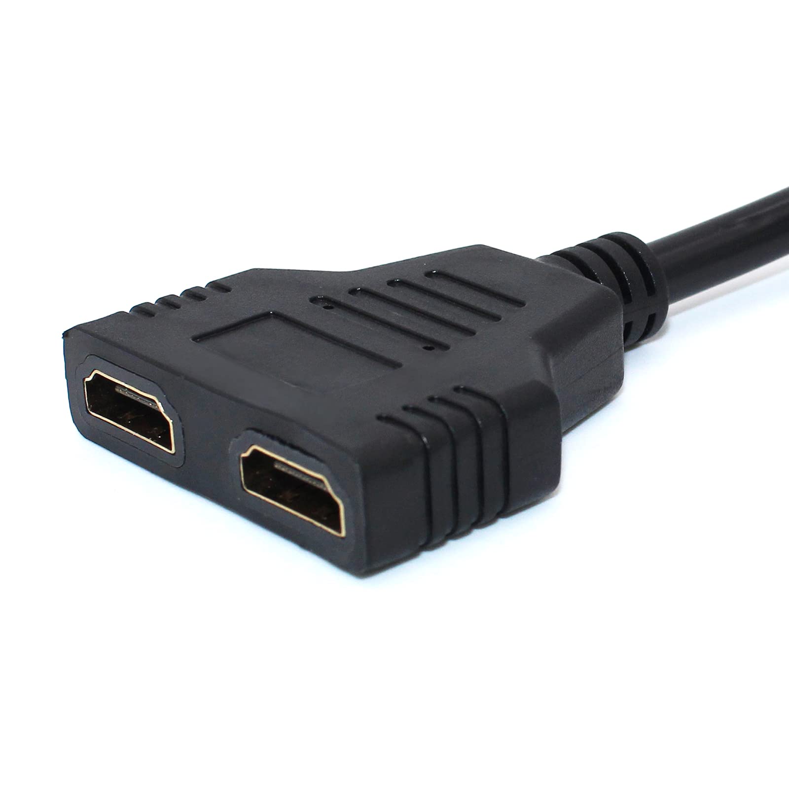 BATU HDMI Splitter Adapter Cable - Hdmi Splitter 1 in 2 Out Male to Dual HDMI Female 1 to 2 Way for HD, LED, LCD, TV, Support Two The Same TVs at The Same Time Mirror Only Can't Extend Display