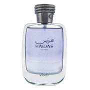 عطر الرصاصي حواس للرجال أو دو بارفان 100 مل (3.4 أوقية) - عطر عربي يدوم طويلاً، عطر رجالي فاخر، مثالي للمناسبات الخاصة والأناقة اليومية، عطر جريء وآسر