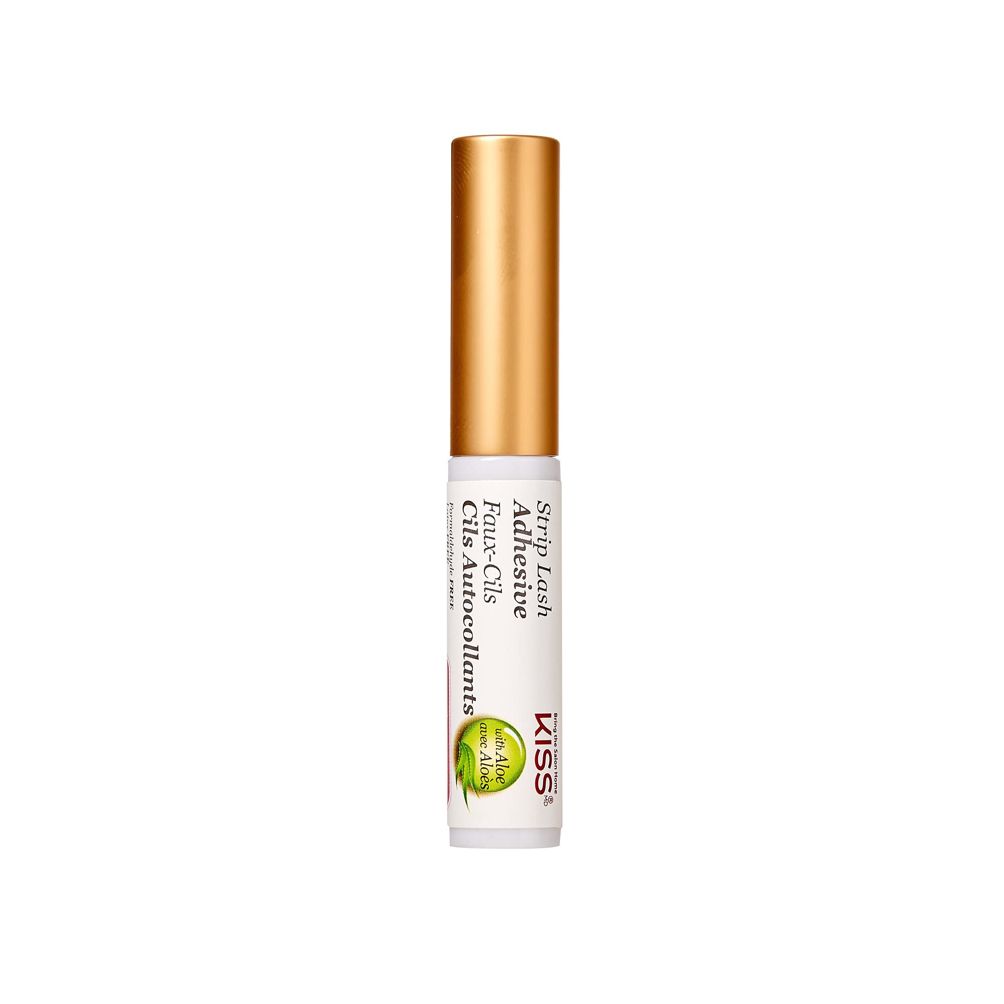 KISS Strip Lash Adhesive, Lash Glue, 24hr Strip Eyelash Adhesive, Clear, Includes Lash Adhesive, Long Lasting Wear, Can Be Used with Strip Lashes and Lash Clusters