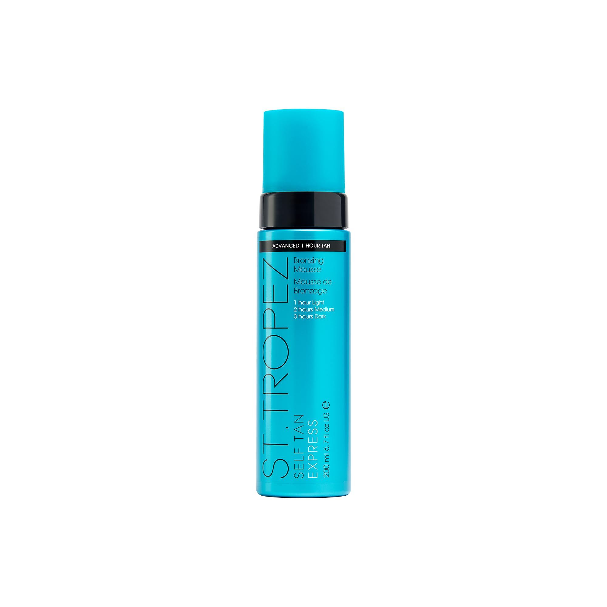St. Tropez Light/Medium/Dark 1-3 hr Express Mousse for a Streak-Free, Natural Sunless Tan with Fast Application and Flawless Results, Cruelty Free & Vegan -6.7 fl oz