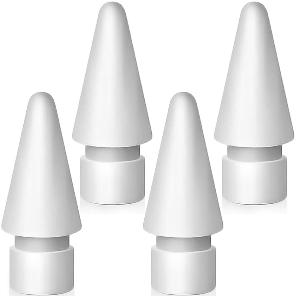 SIXFU Replacement Tips for Apple Pencil 2nd Generation/ 1st Generation Tips, iPencil Nibs Accessories for iPad Pro Pencil 2/1 Gen(4 Pack)