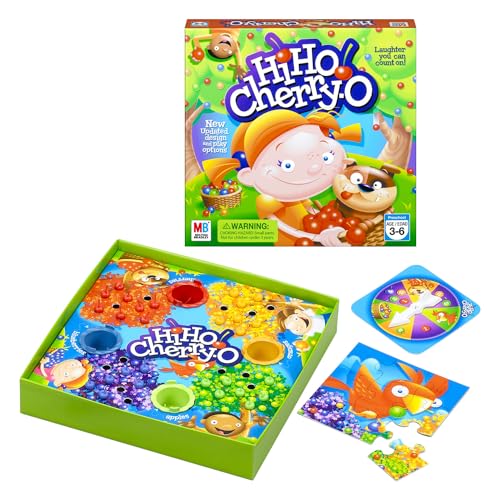 Hasbro Gaming Hi Ho Cherry-O Board Game for 2 to 4 Players Kids Ages 3 and Up (Amazon Exclusive)