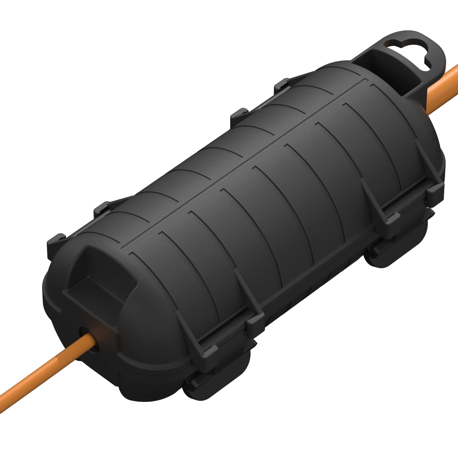 Extension Cord Cover Outdoor, Cord Connector Protector IP54 Water-Resistant, Indoor Electrical Safety Box for Plug Outlet Tool Holiday Light Black