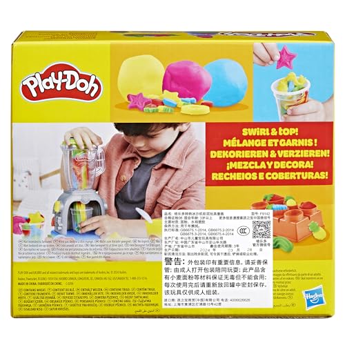Play Doh Swirlin' Smoothies Toy Blender Playset, Play Kitchen Appliances, Kids Arts and Crafts Toys for 3 Year Old Girls and Boys and Up