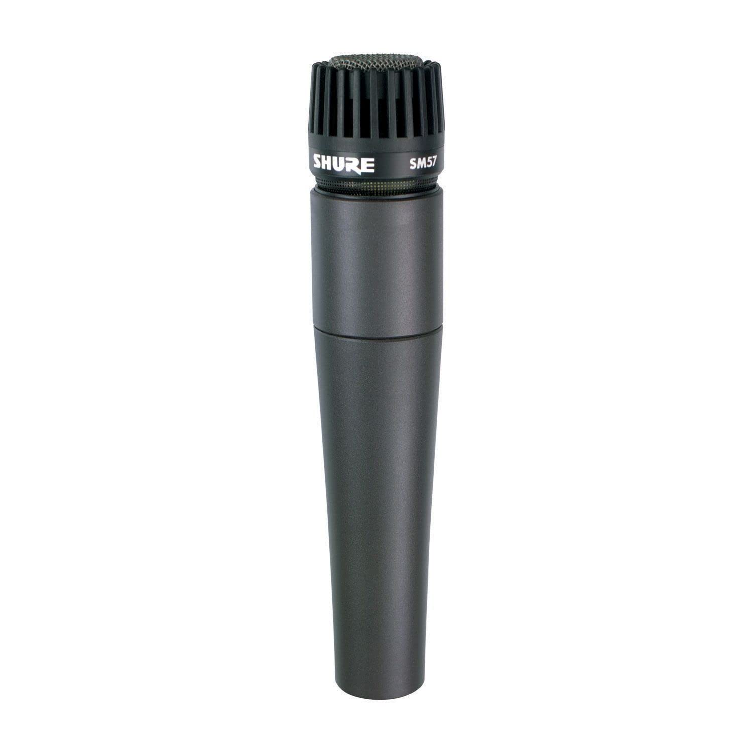 مايكروفون شور SM57 Pro XLR ديناميكي - ميكروفون قلبي احترافي للاستوديو والعروض الحية للآلات الموسيقية، التسجيل للطبول، الإيقاع، وتكبير صوت الآلات (SM57-LC)