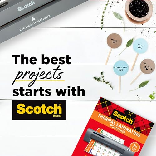 Scotch Brand PRO Thermal Laminator, Never Jam Technology Automatically Prevents Misfed Items, 2 Roller System, 9 inch (TL906)