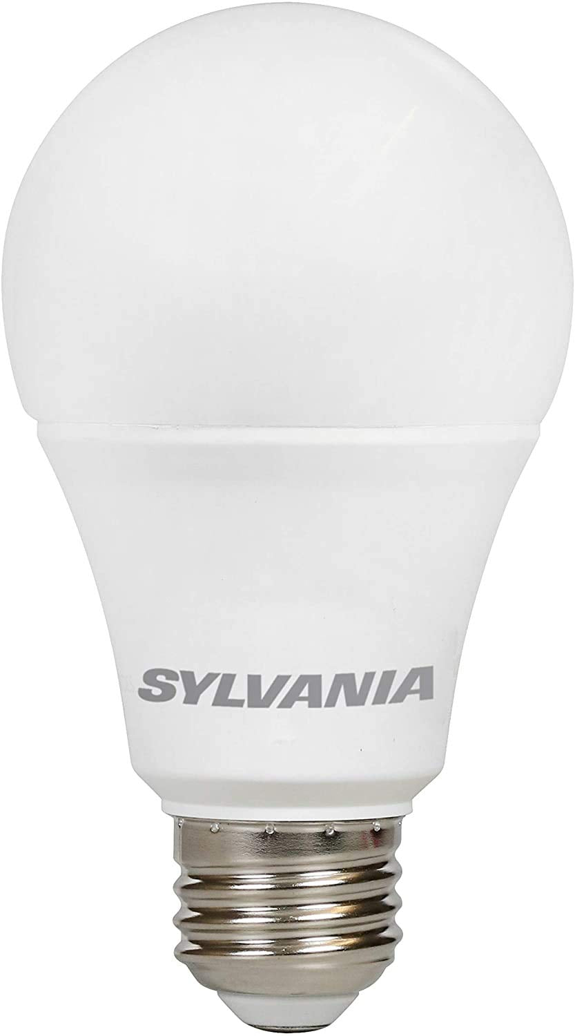 SYLVANIA ECO LED Light Bulb, A19 60W Equivalent, Efficient 9W, 7 Year, 750 Lumens, 2700K, Non-Dimmable, Frosted, Soft White - 8 Count (Pack of 1) (40821)