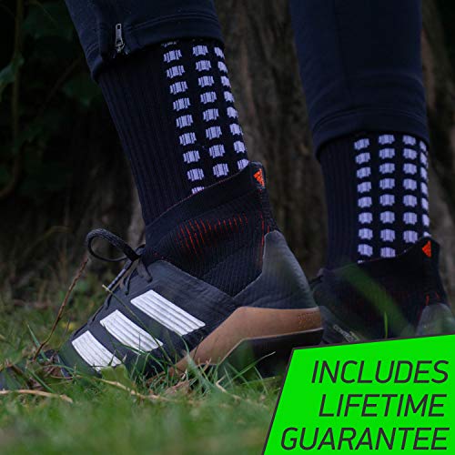 Lux Dual Grip Socks - Soccer Grip Socks for Men and Women. GripArray™ Engineered Performance & Comfort - Anti-Slip Grip Socks for Soccer