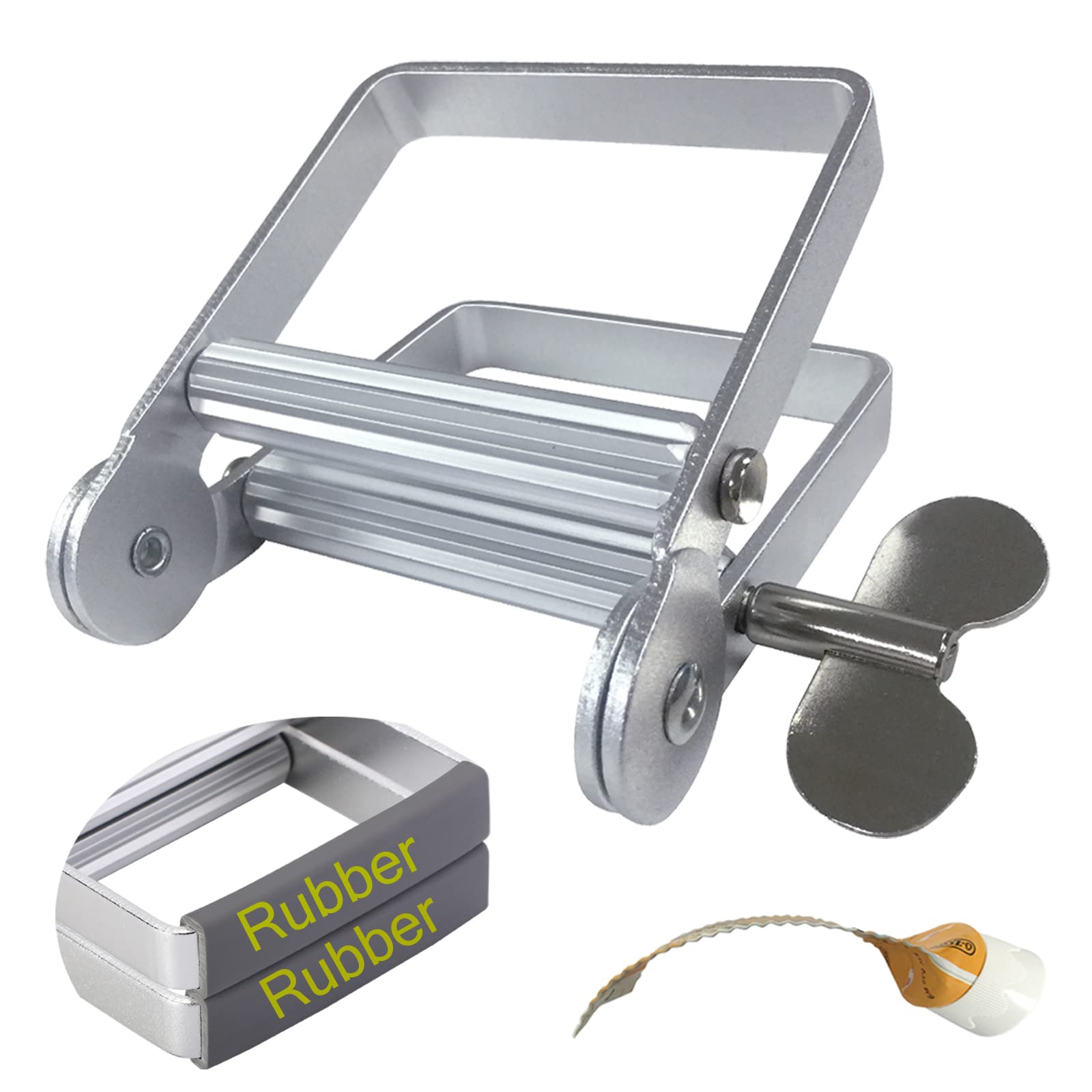 Zahnpastaspender, Zahnpastatubenpresse aus Metall für Künstler, Friseursalons, Maler...