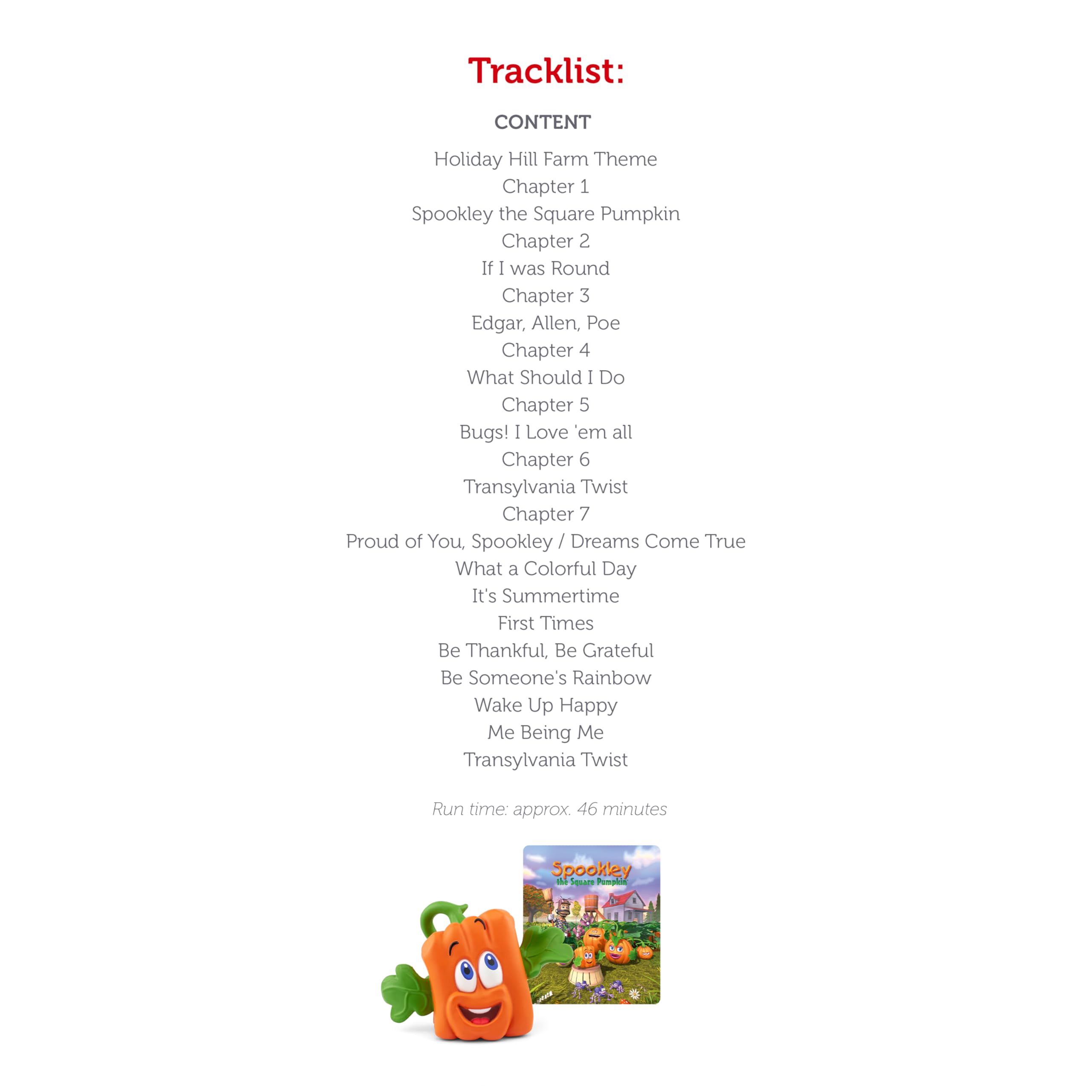 Tonies Spookley The Square Pumpkin Audio Toy Figurine