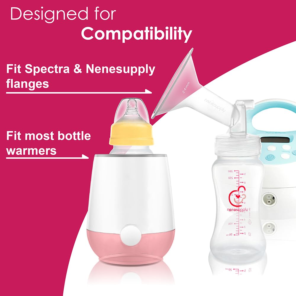Nenesupply 9oz 4 Count Wide Neck Mouth Breastmilk Storage Bottle Breast Pump Bottles Use for Pumping with Spectra S1 S2 9 Plus Breast Pumps. Replace Spectra Bottles for Pumping Breastmilk Collection