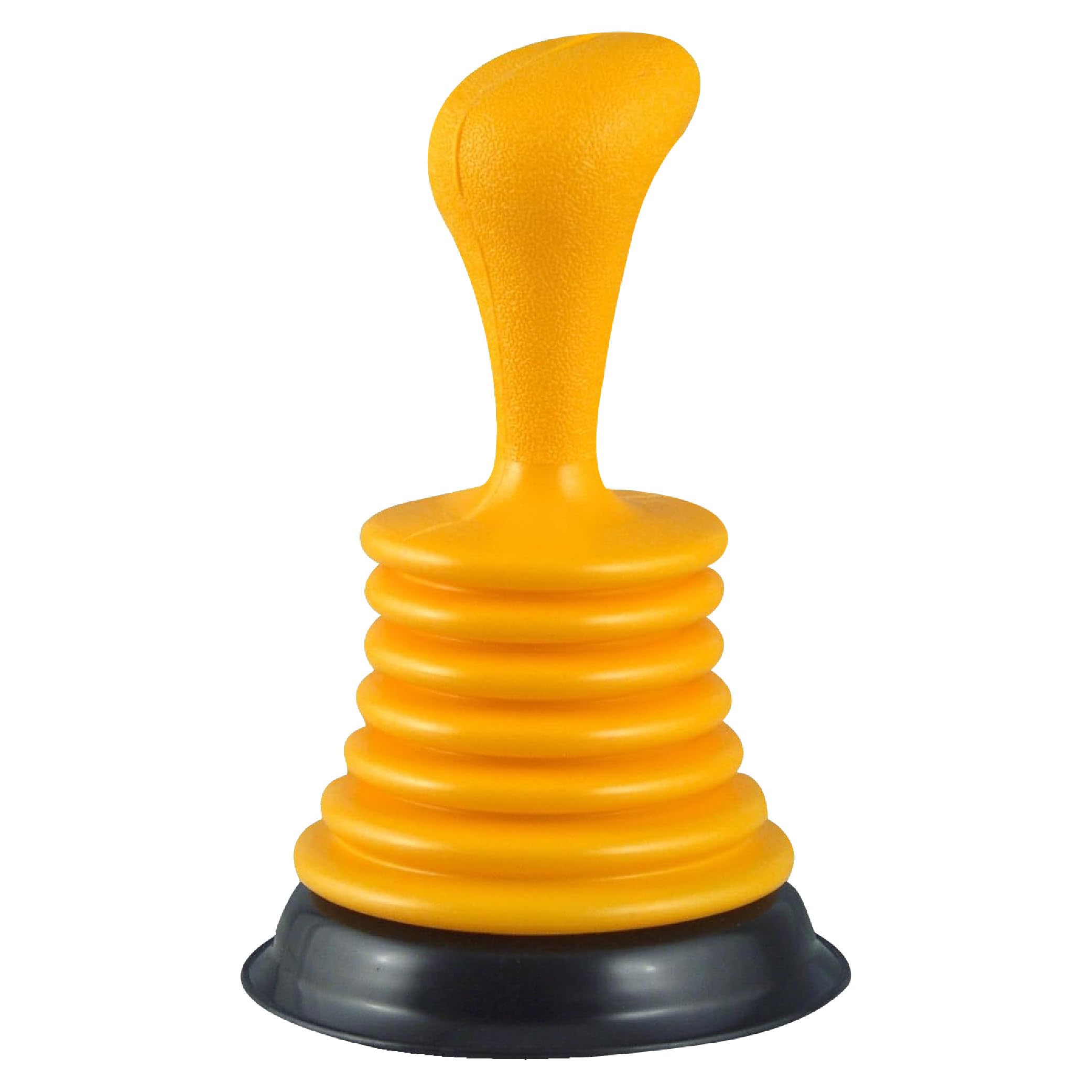 PlumbCraft 11-in. Mini Drain Plunger, Drain and Sink Plunger for Kitchen and Bathroom Drains, Drain Clog Remover with Handle, Bellows Plunger to Unclog Sink Drain, DIY Bathroom Sink Accessory
