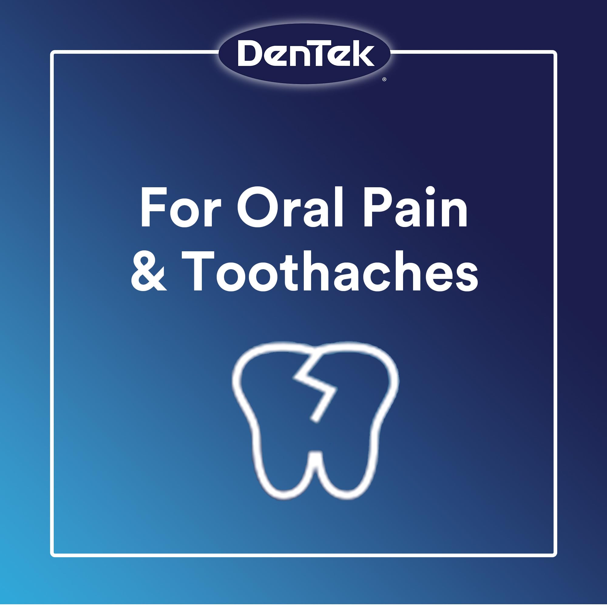 DenTek Instant Oral Pain Relief Maximum Strength Kit for Toothaches | 50 Count