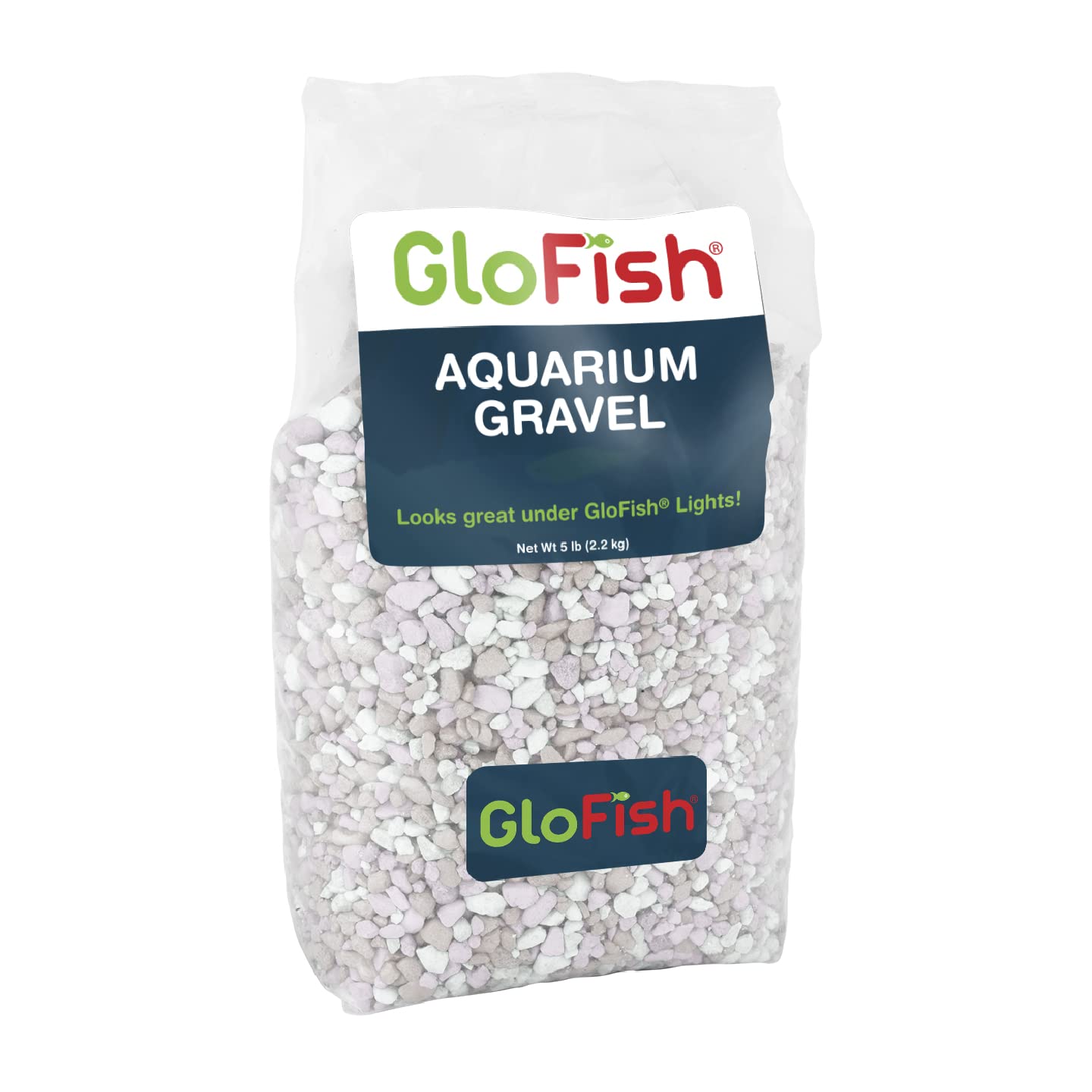 GloFish Aquarium Gravel 5 Pounds, Pearlescent, Complements Tanks and Decor (AQ-78484)