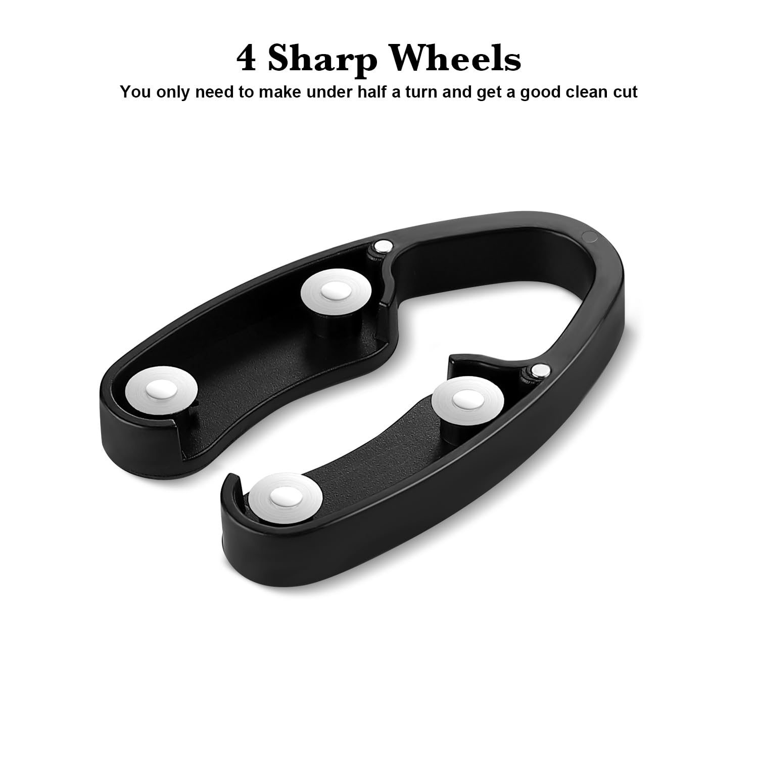 GOBETTER 2 Pcs Wine Foil Cutter Magnetic Design, 4 Stainless Blades Foil Remover Wine Bottles Opener Accessory, Removes Foil Top Effortlessly for Wine Lovers, Black