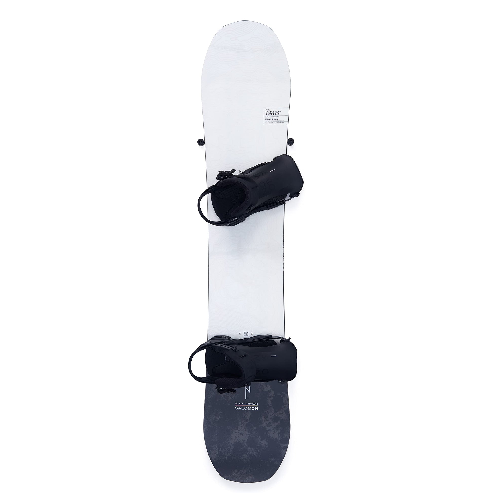 Arkorus [NEW] (4 PCS) Snowboard Wall Mount Storage – Damage-Free Snowboards Hanger, Modern Floating Vertical Rack, Clip Hook Holder to Securely Store, Hang and Display Snow Boards, Gear Organizer