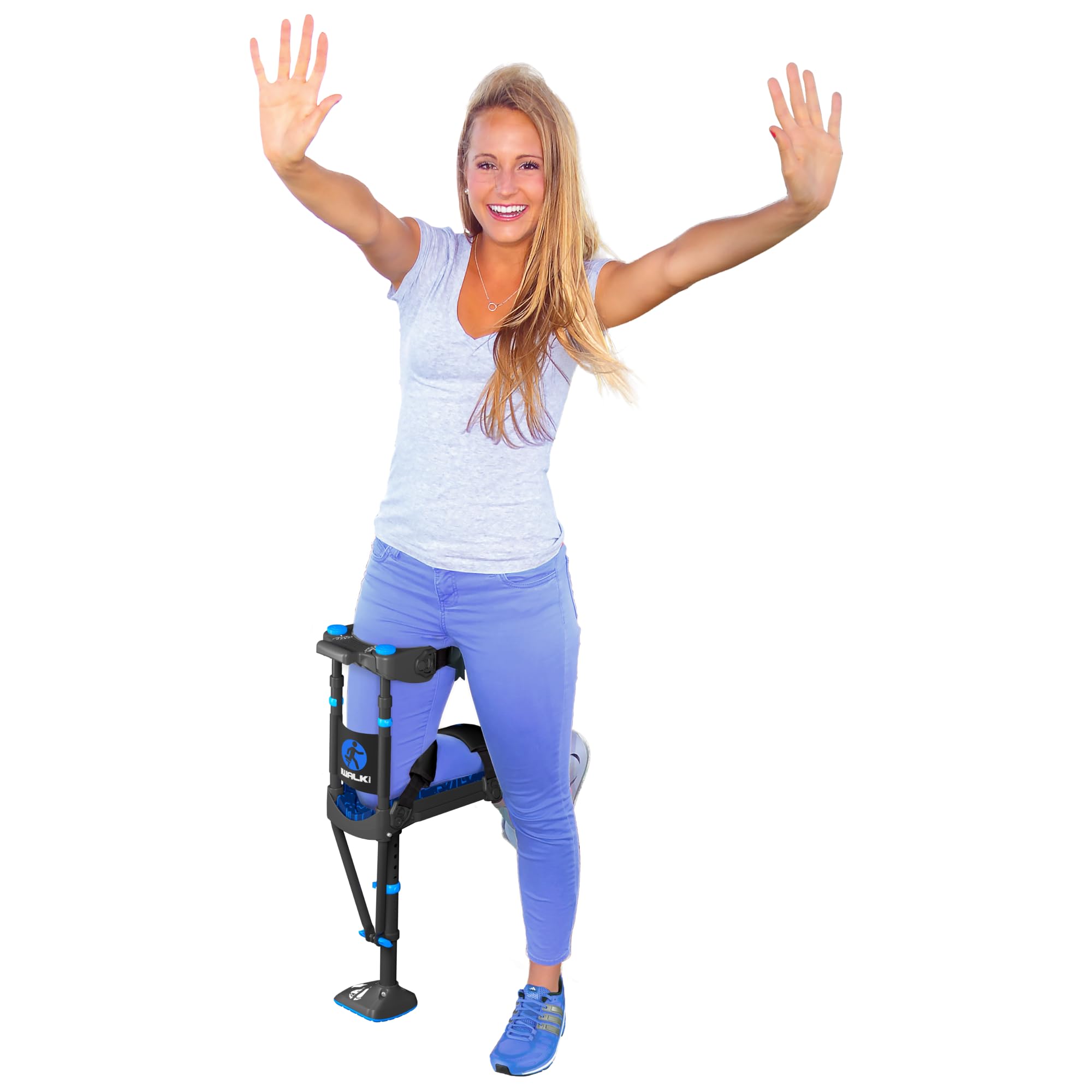 iWALK3.0 - The Original Hands Free Knee Crutch - Alternative to Crutches and Knee Scooters - iWALK Replaces Crutches for Adults - Peg Leg Crutch For Lower Leg Injuries - See All Qualifications for Use