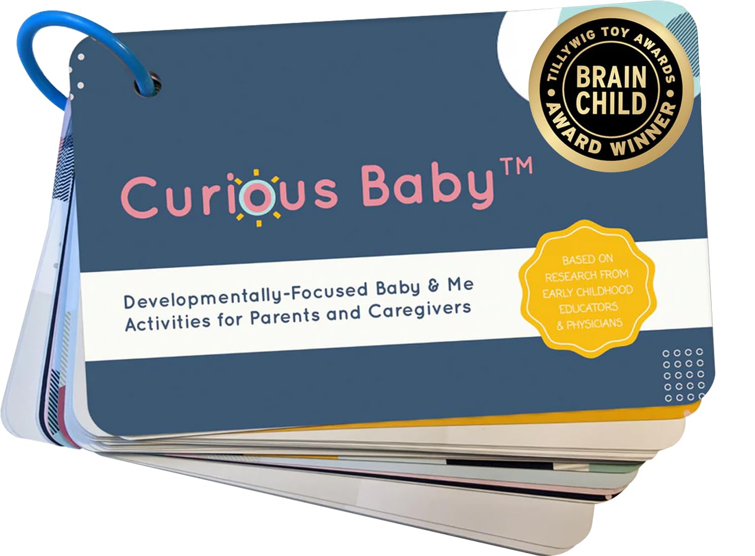 Curious Baby™ Award Winning 40+ Activities for Baby & Me (0-12 Months) | Developmentally-Focused and Stimulating Creative Playtime Ideas for Baby & Me | Includes Black/White High-Contrast Cards